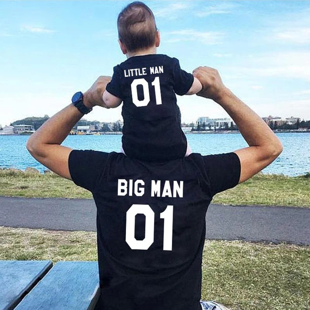 family matching clothes Big man little man Father and me t shirt summer mommy and me clothes matching family outfits clothes AliExpress
