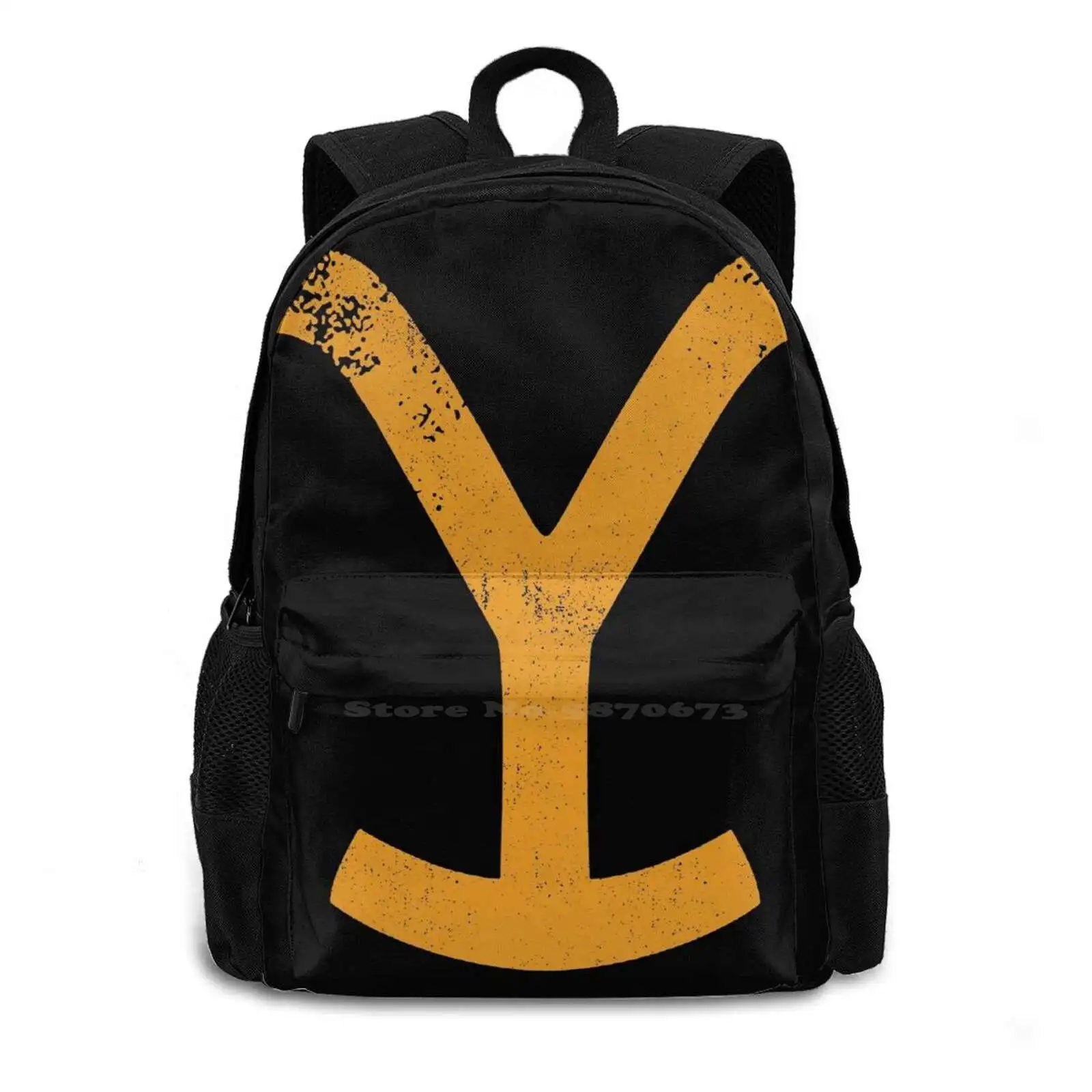 Wes Tern School Bags Travel Laptop Backpack Yellowstone Dutton Ranch Camp National Tv Shows Cowboy Logo John Montana Series