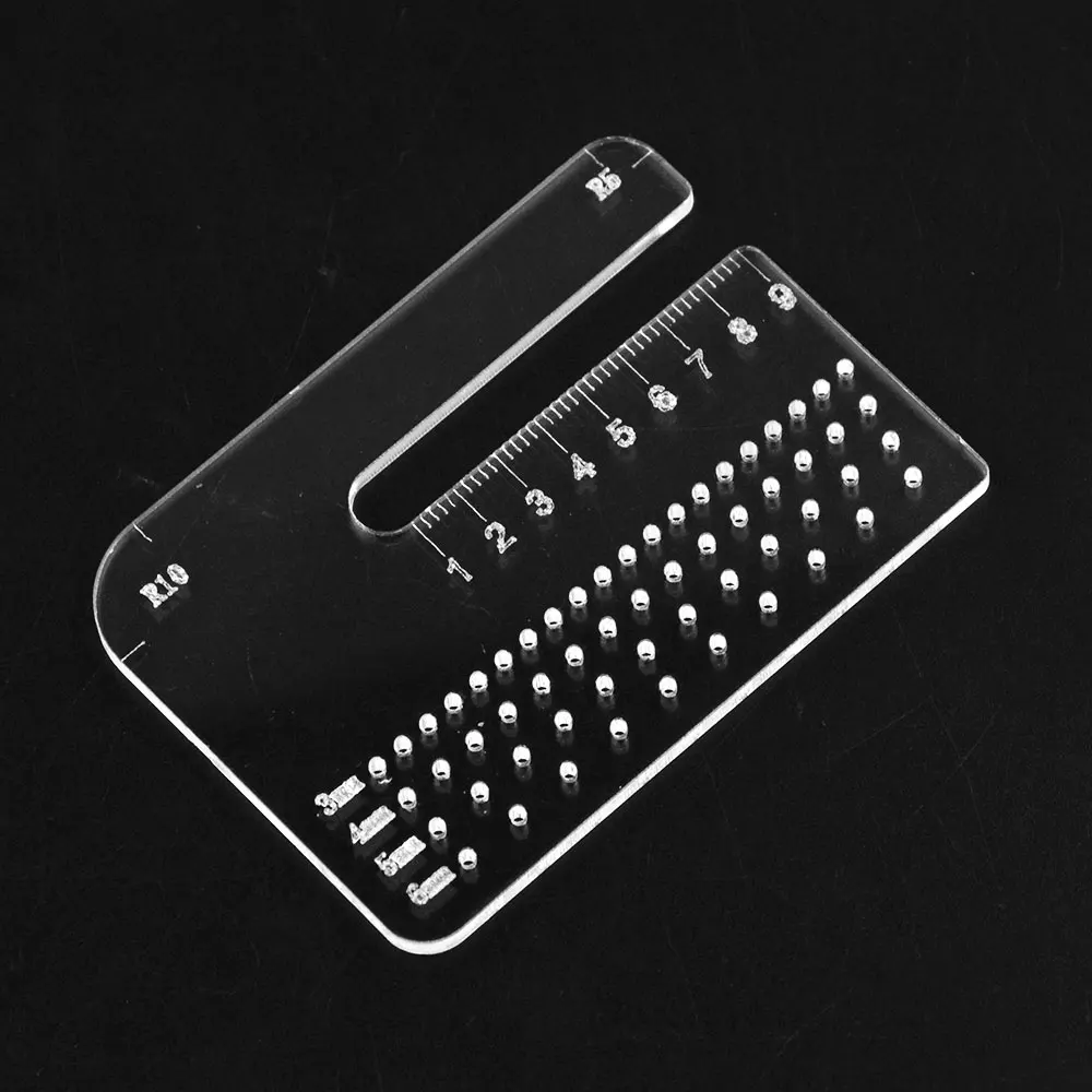1pc With scale Acrylic Plate DIY Hand Perforated Round Stitching Punch Tools  For Helping Leather Hole Punch