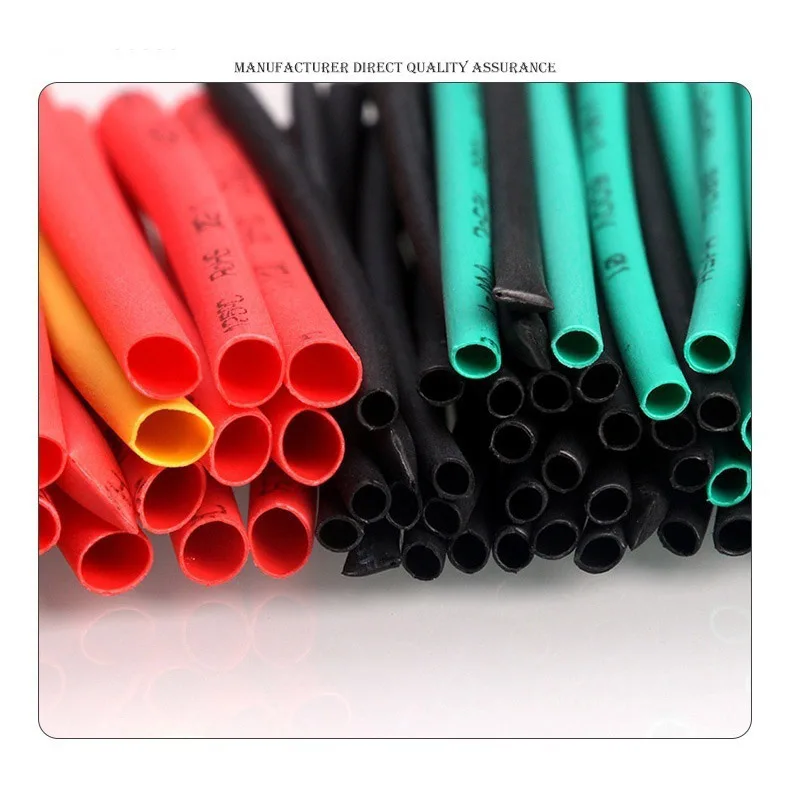 Tubo termorretráctil surtido de encogimiento de PE de 164 piezas, Cable de alambre, juego de tubos aislados, accesorios para herramientas