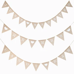 JUTE SERAPILHEIRA BUNTING-Banner, Anpassung der Partyflagge, Süßwarenbar, Hochzeitsdekoration, Gunst der Dusche des Babys, Carta AZ, Nr. 0-9, DIY 10 Hauptverkaufsflaggen Jute Dekoration - №5