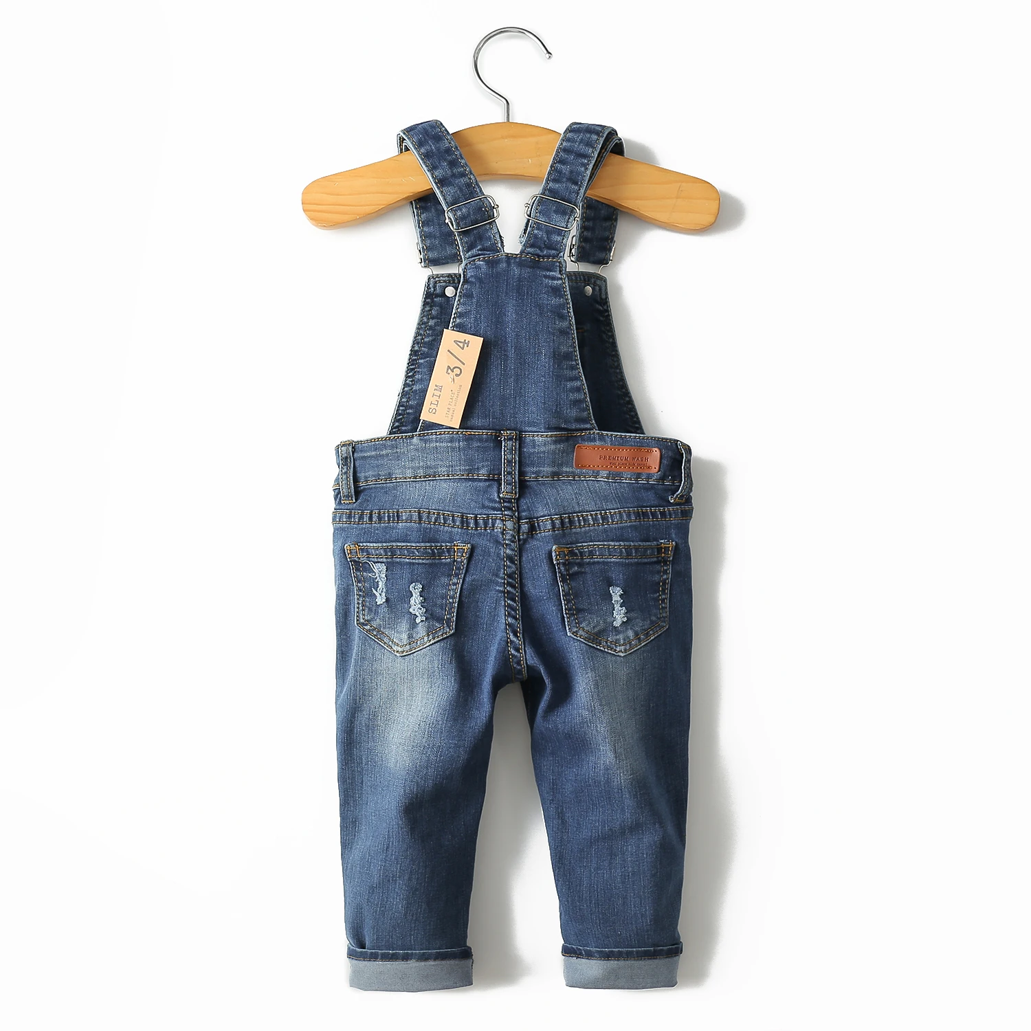 0-8T Spring Kids Overalls Slim Trousers Boys Girls Suspender Bib Denim Pants Kids Jeans Jumpsuit Clothes Children Clothing 2051