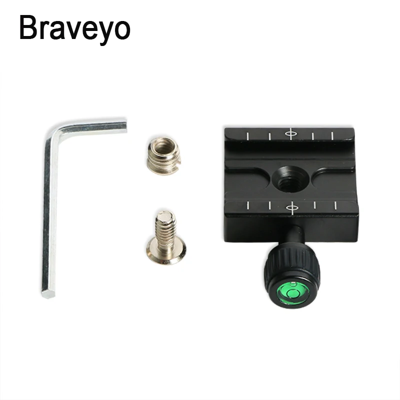 Uniwersalny zacisk kamery płyta szybkiego uwalniania zacisk QR50 przenośny statyw Monopod fotografia góra do lustrzanka cyfrowa z kluczem