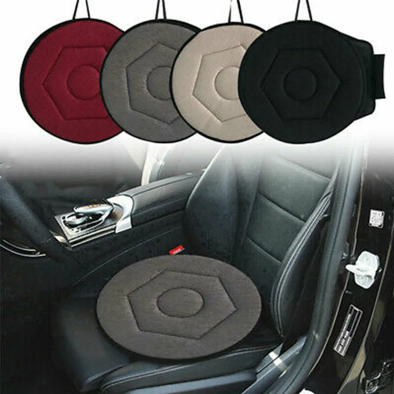 360 Degree Rotating Car Chair Seat Cushion Swivel Cushion Mobility Aid Chair Seat Revolving Cushion Memory Foam Mat Pad