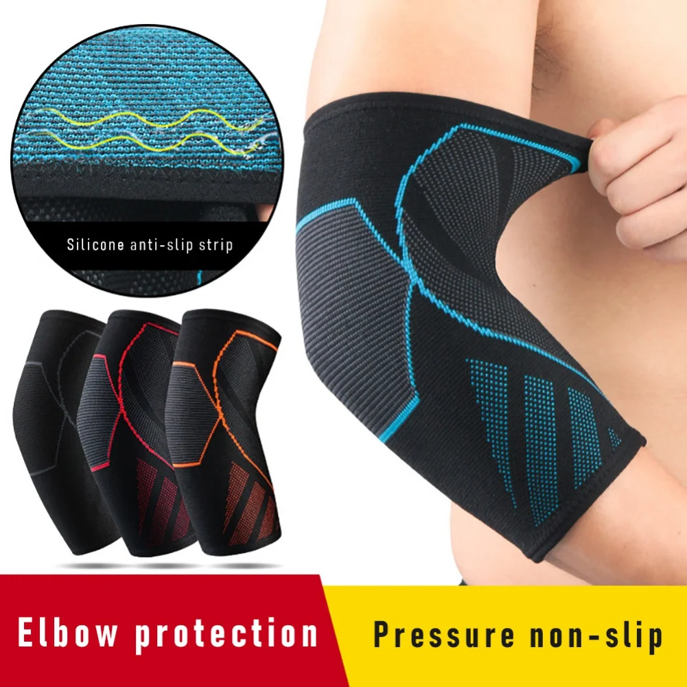 

1pc Sports Compression Elbow Pad Sleeve Elbow Brace Support for Fitness Weightlifting Arthritis Volleyball Tennis Arm Protector