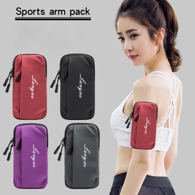 

Sports Running Arm Bag 4.0 to 6.8 inches Large Capacity Phone Case Waterproof Arm Pouch Fitness Hiking Climbing Wrist Bag