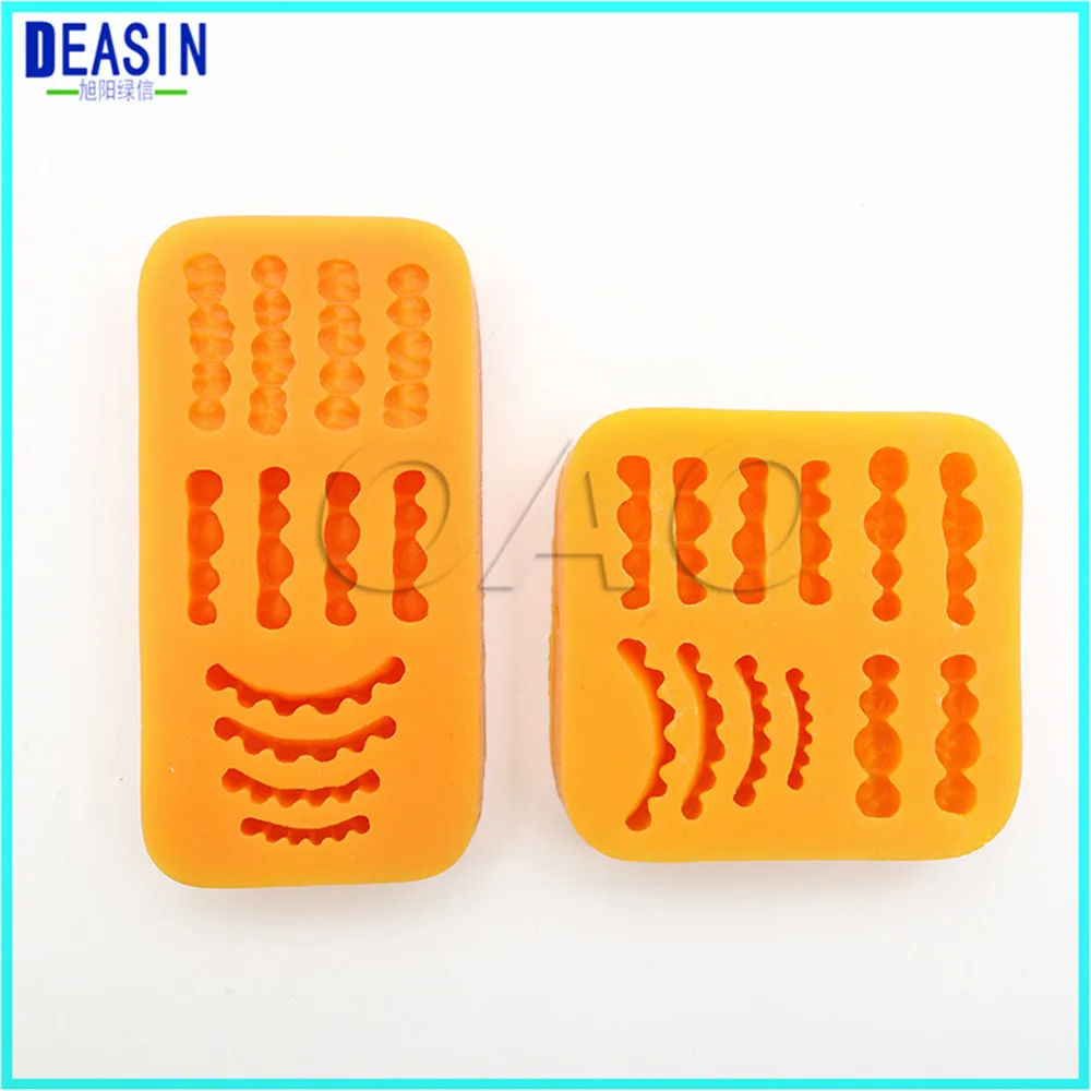 

Good-Quality 2PCS Dental Lab Inverted Mold Wax Rubber Model Base