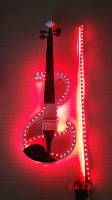 Crystal electronic violin glowing stage performance luminous led violins nightclub party children gifts christmas