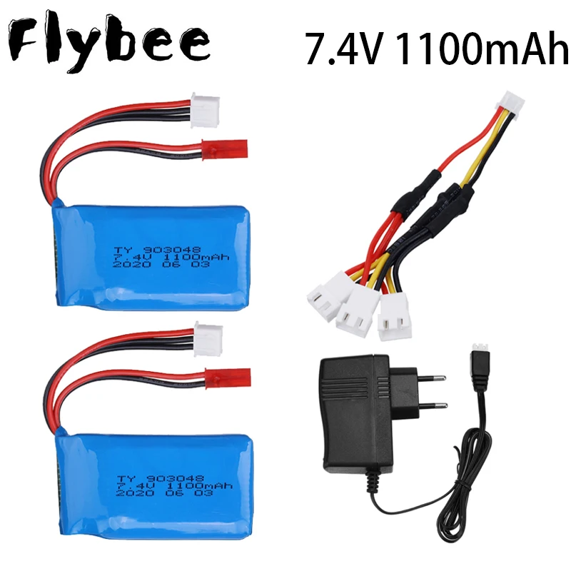 Original 7.4V 1400mAh Lipo Battery for A959-b A969-b A979-b K929 903048 25c  For RC Helicopter Airplane Cars Boats