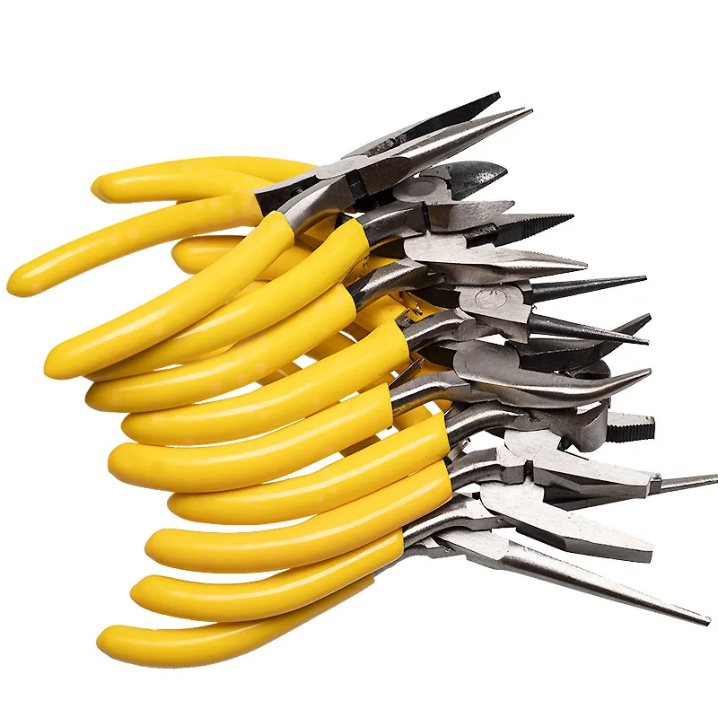 Mini Trang Sức Kìm Dụng Cụ Thiết Bị Bộ Dài Kim Mũi Tròn Cắt Dây Kìm Cho Trang Sức Làm DIY Dụng Cụ Phụ Kiện