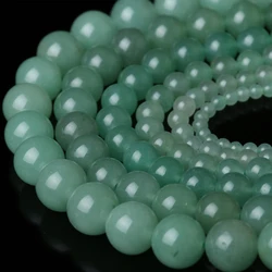 Natural Stone Green Aventurine Round Loose Beads 15