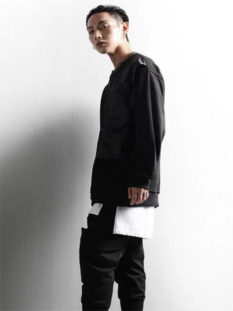 Men's Long Sleeve Hoodie Spring And Autumn New Fashion Color Design Casual Versatile Loose Large Size Hoodie