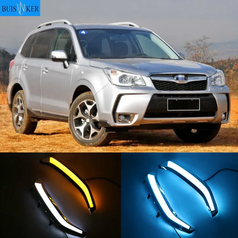 

LED White Waterproof DRL For Subaru Forester 2013 2014 2015 2016 2017 2018 Car Accessories Daytime Running Light Fog Lamp