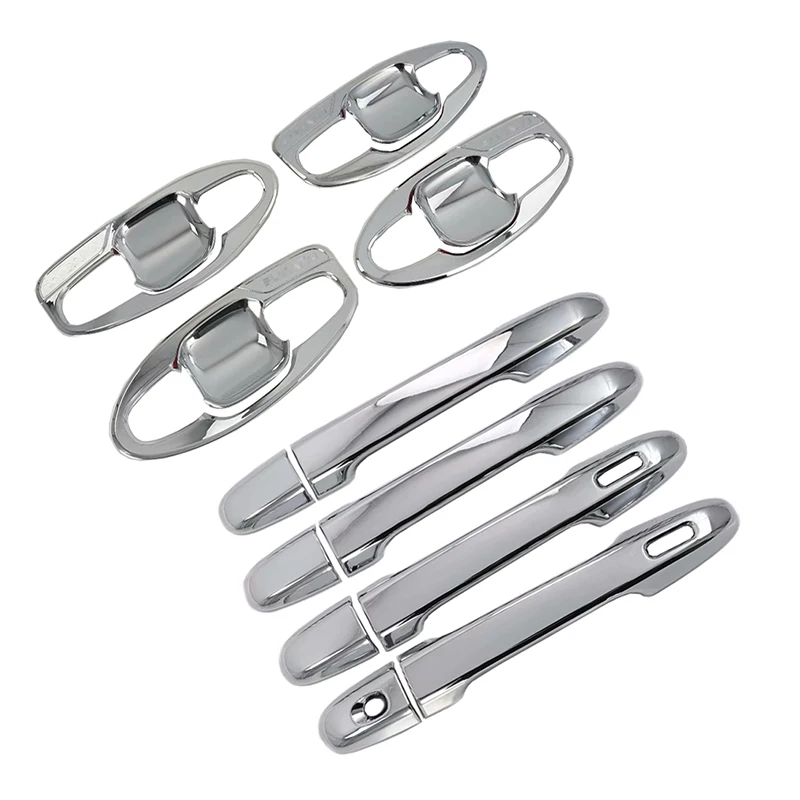 ABS Chrome Door Handle Cover Trims Decoration For Subaru Forester SK 2018 2019 Fifth Generation Auto Exterior Accessories