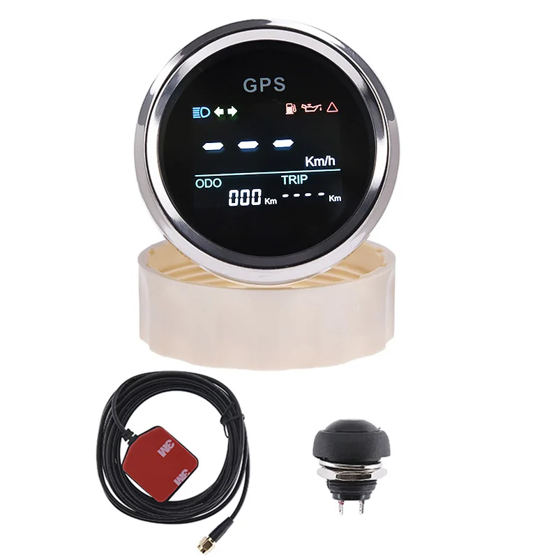 52mm Digital GPS Speedometer With TRIP ODO Odometer LCD Display 0~999 MPH Knots Kmh For Car Motorcycle Boat RV Camper