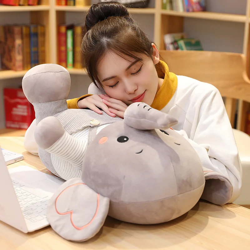 Dropshipping 23-55cm Appease Elephant Pillow Soft Sleeping Stuffed Animals Plush Toys Baby Playmate Gifts For Children