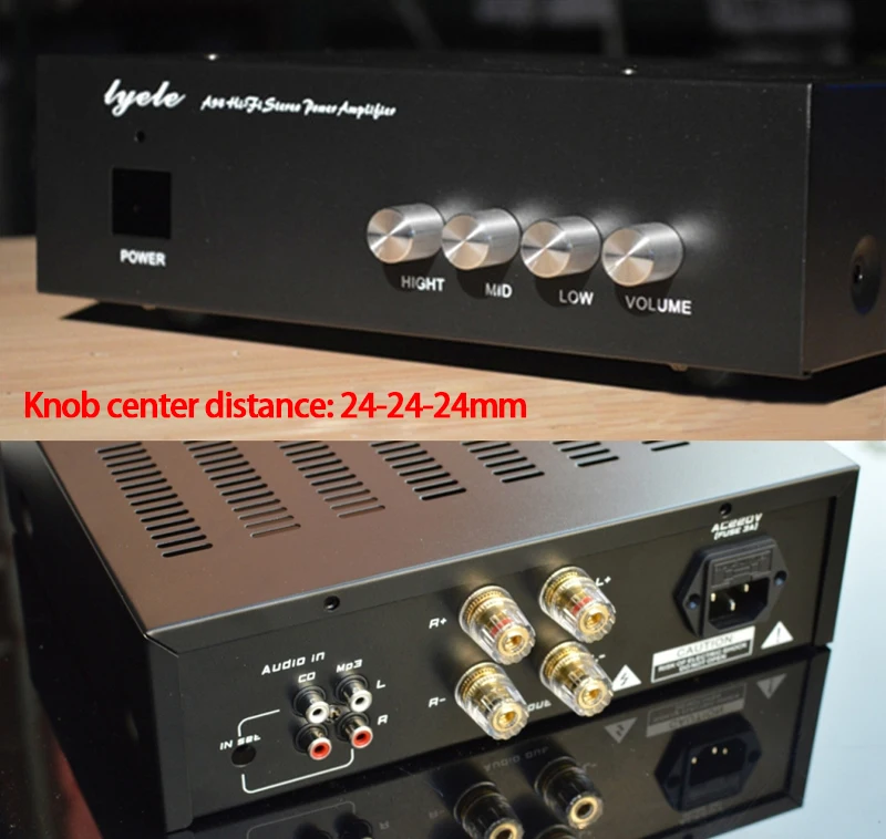 KYYSLB A94 255*214*73MM Power Amplifier Chassis Audio Preamp Chassis Diy Fever Amplifier Case Shell