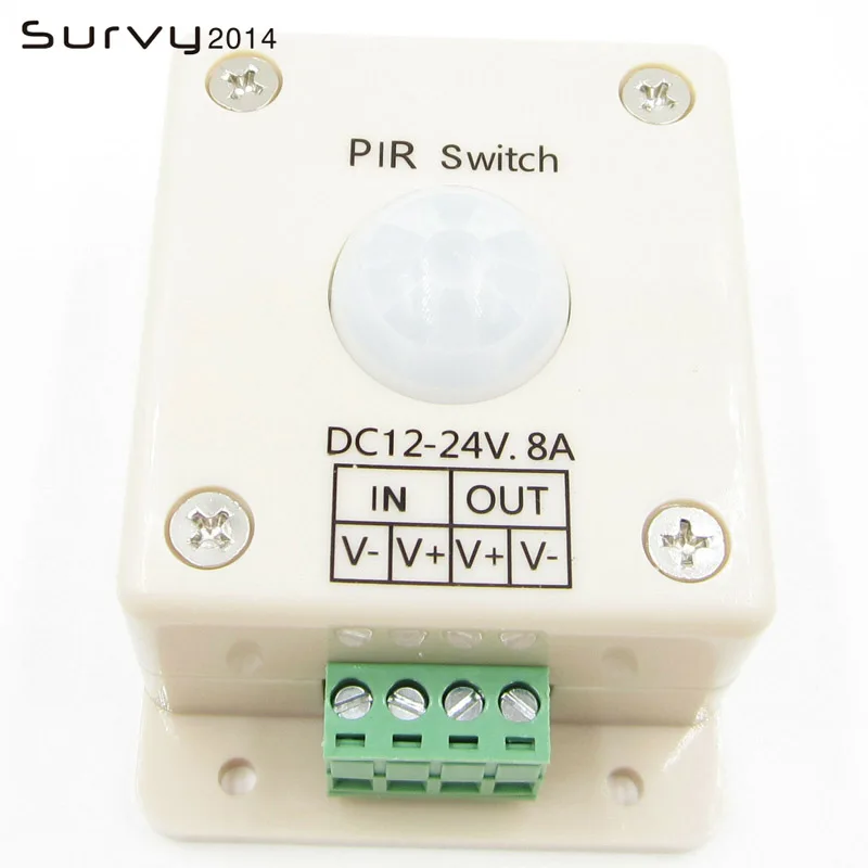 

Switch DC 12V 24V 8A PIR Motion Sensor DC 12-24V For LED Strip Light Bulb diy electronics
