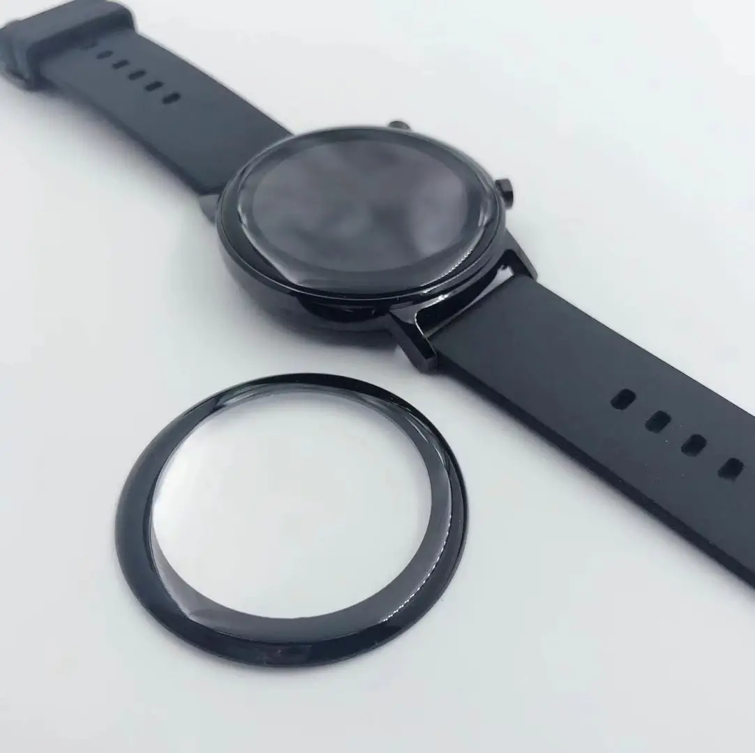Cubierta de película protectora transparente para Huawei Watch GT2, Protector de pantalla de 42mm, cobertura completa de borde curvo 3D, no de vidrio