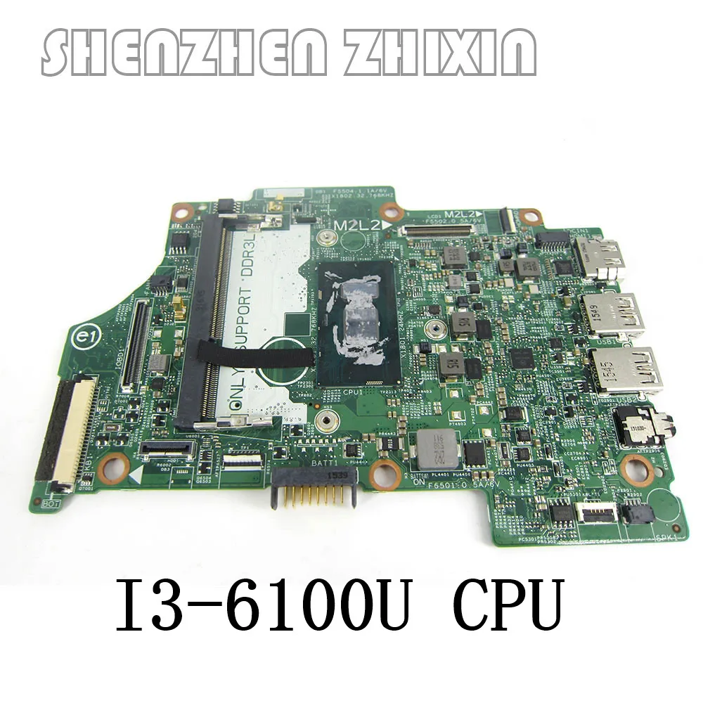 

yourui FOR Dell Inspiron 3158 3153 7359 7353 7568 Laptop Motherboard I3-6100U Mainboard 14296-1 7M6GF CN-004R7J 04R7J Teste ok