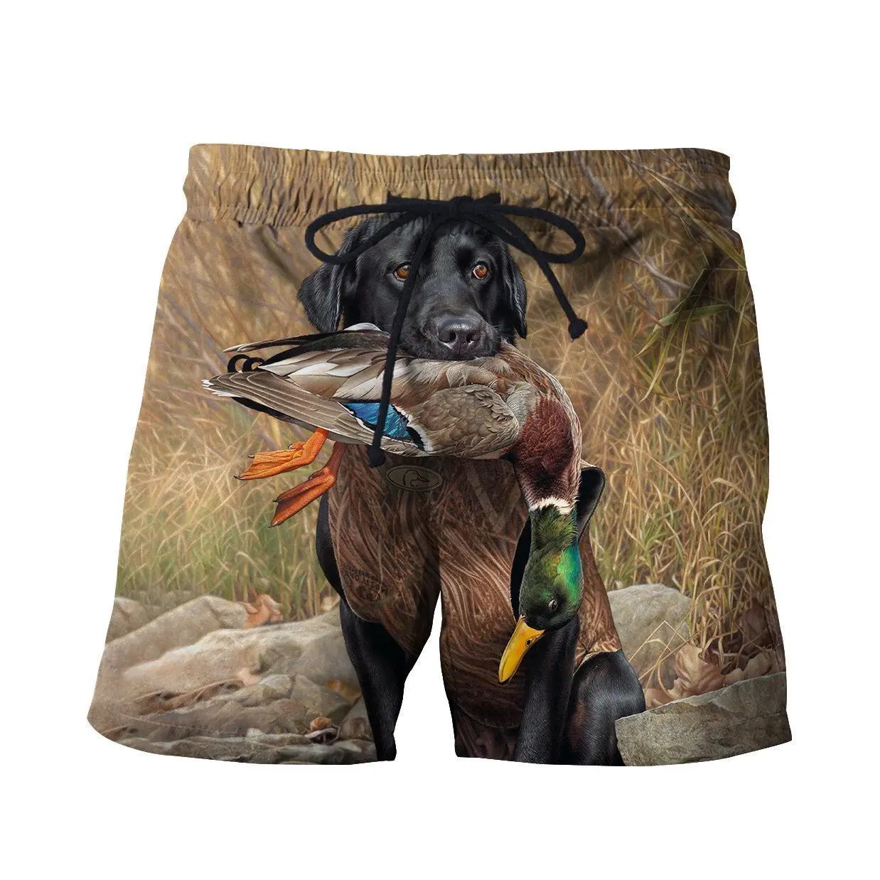 Duck and Boar Hunting 3D All Over Printed Mens Shorts Unisex Streetwear Summer Beach Loose Shorts Casual Pants Polyester SDM19