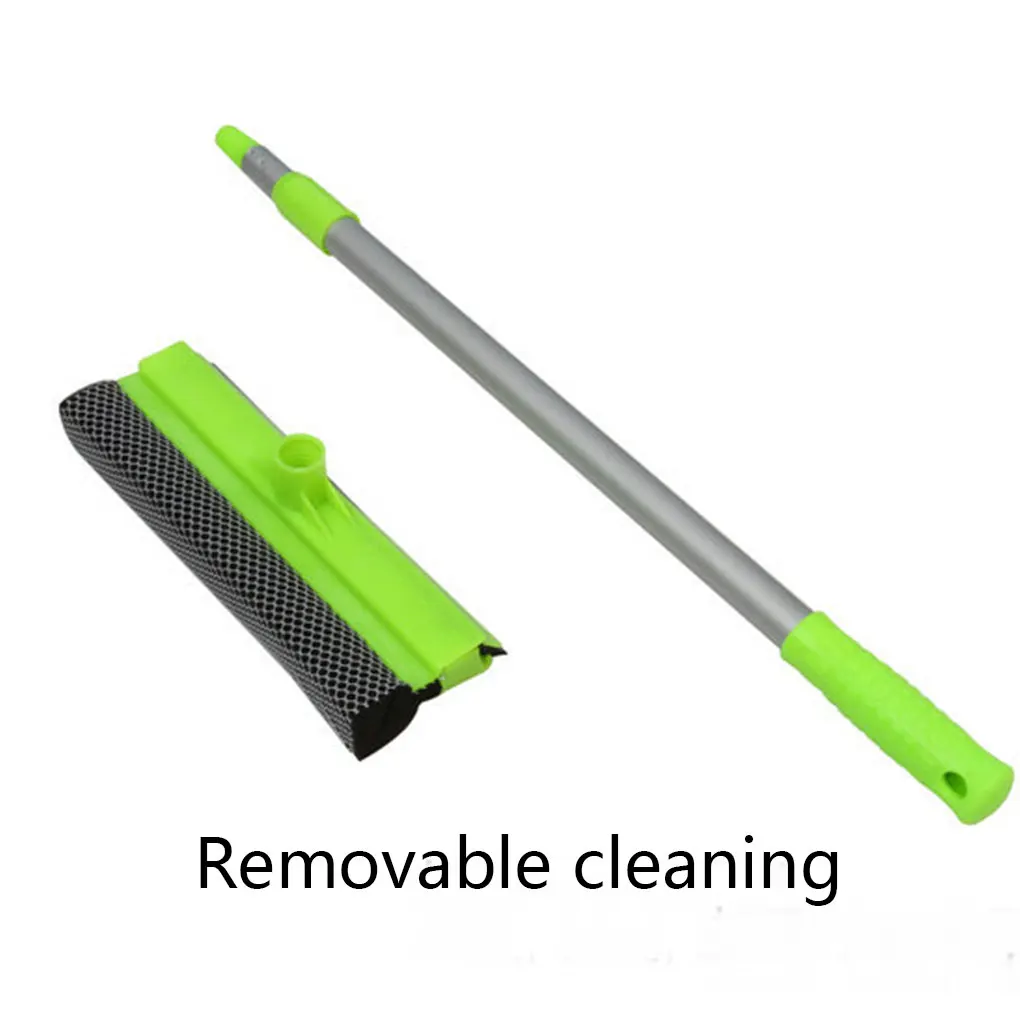 Aluminum Long Short Handle Double Sides Window Brush Soft Sponge Cleaner Glass Wiper Home Cleaning Tools