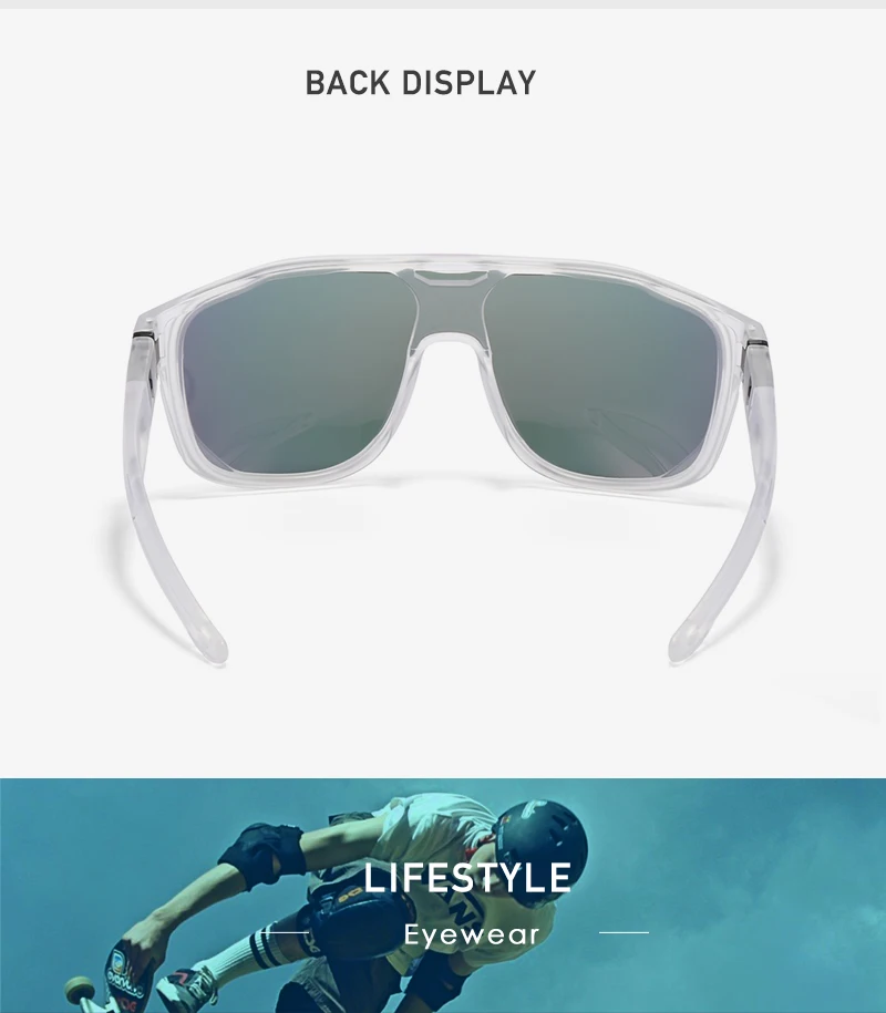 KDEAM reduziert Windage, polarisierte Herren-Sonnenbrille, Sport-Einteiler, mehrschichtige Beschichtungsbrille, Spiegel, Kategorie 3 – Detail 6