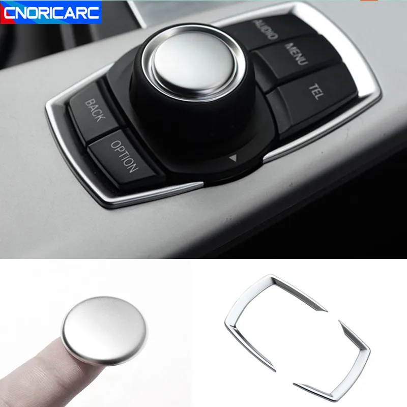 

Car Styling Console Multimedia Buttons Frame Decoration Cover Trim For BMW 1/2 Series Tourer F45 F20 F21 Interior Accessories