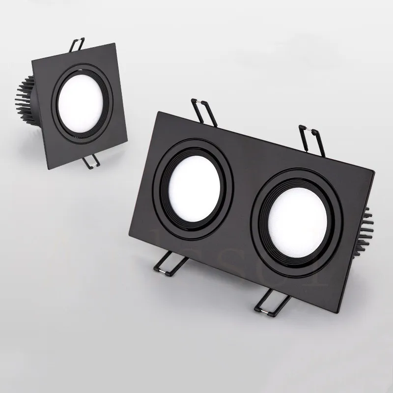Faretto da incasso a Led quadrato da soffitto faretto cob dimmerabile 7w 10w 20w AC85-265V luci da incasso a soffitto illuminazione per interni