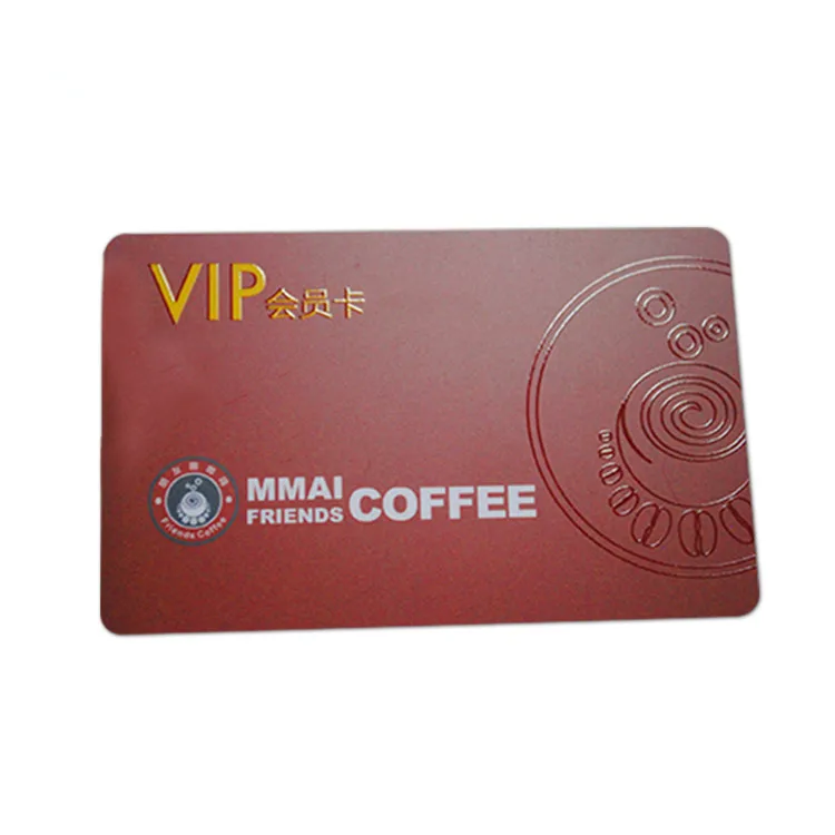 Free sample customize logo embossing spot UV VIP member cards