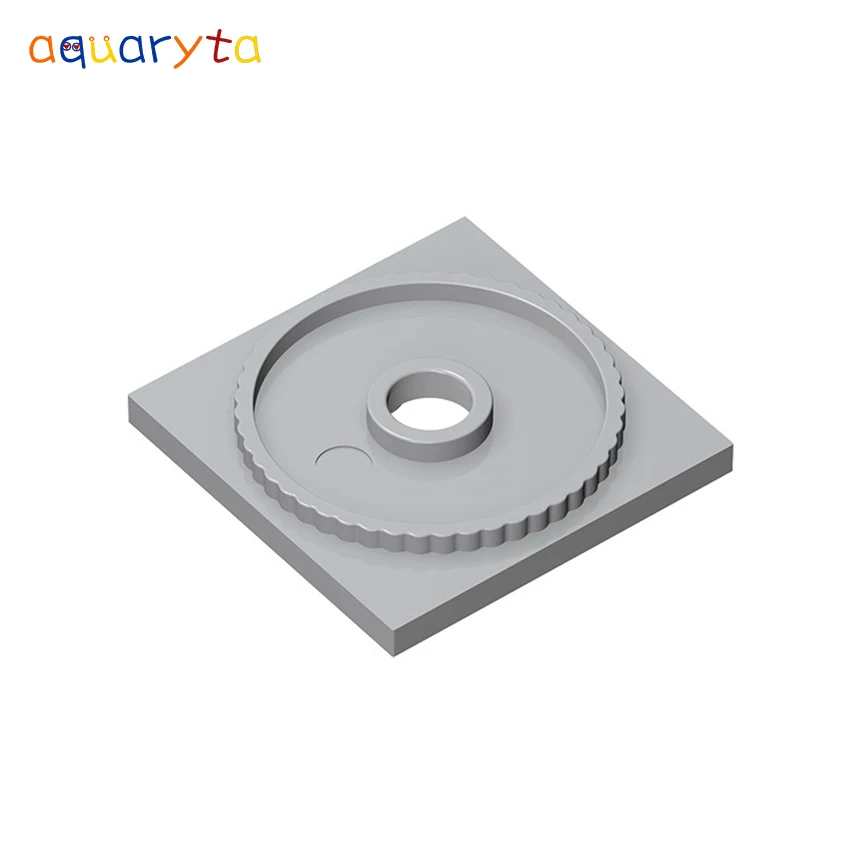 

Детали для строительных блоков Aquaryta, поворотный стол 4 х4, квадратная база, совместимая с 61485, развивающая игрушка для подростков и взрослых