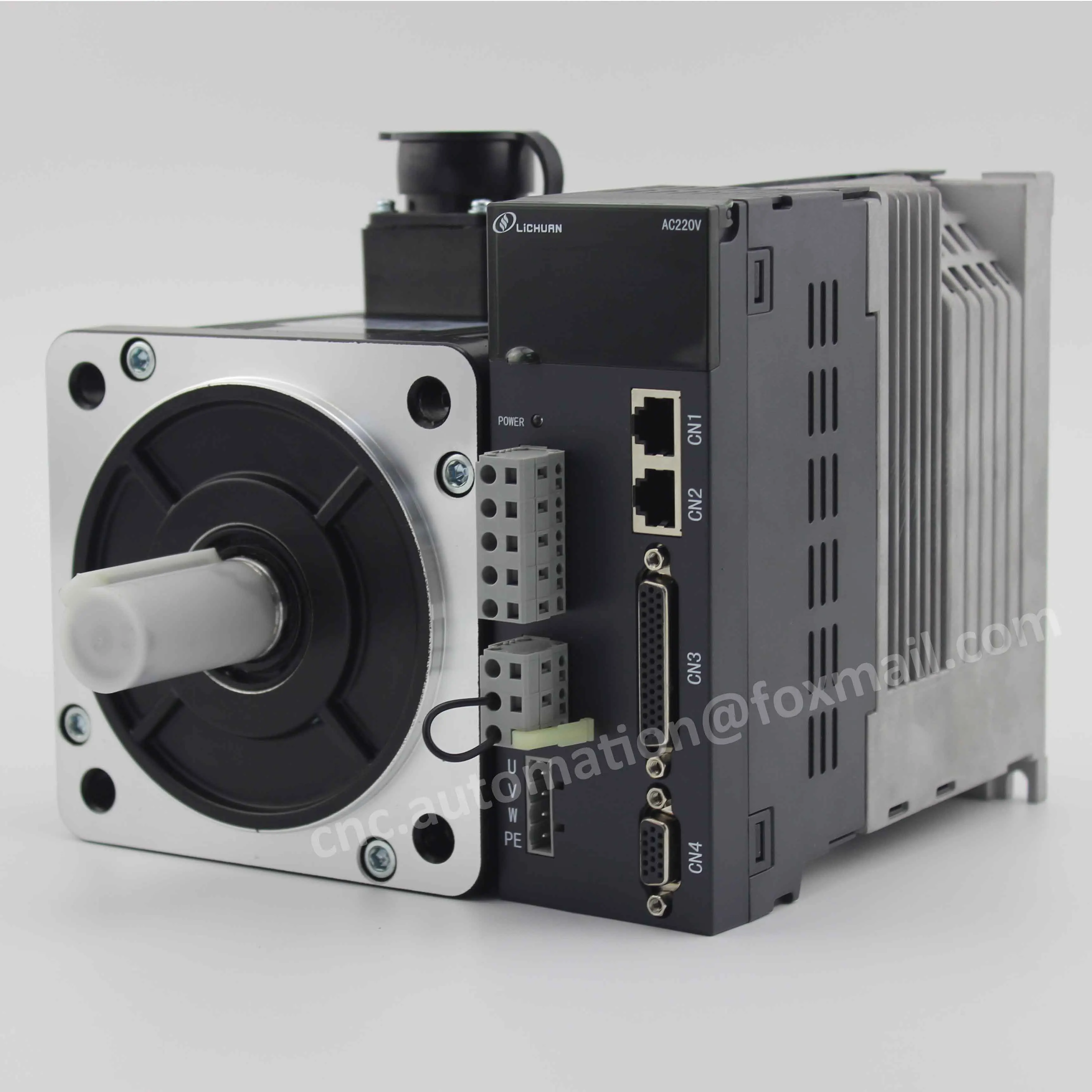 

Lichuan A4 series servo motor 2KW 130ST-M07725 2KW AC servo driver 7.7Nm 2500rpm Incremental 2500ppr encoder