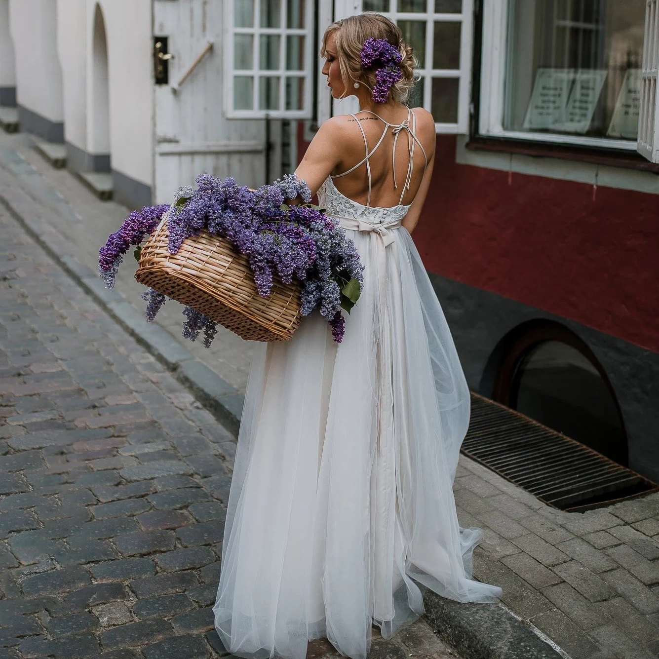 Robe de mariée en Tulle à bretelles spaghetti, en dentelle, sur mesure, grande taille, Sexy, rustique, ceinture croisée, dos nu