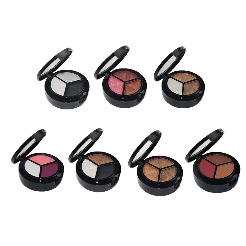 Waterproof Glitter Eyeshadow 3 Colors Women Eye Shadow Palette Eyeshadow Smokey Matte Shadow Palette Makeup Cosmetics Tools