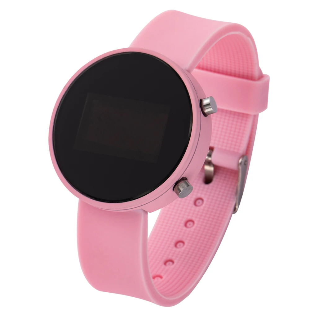 Relógio digital para crianças display led feminino pulseira eletrônica meninos meninas pulseira de silicone relógio masculino esporte relógios de