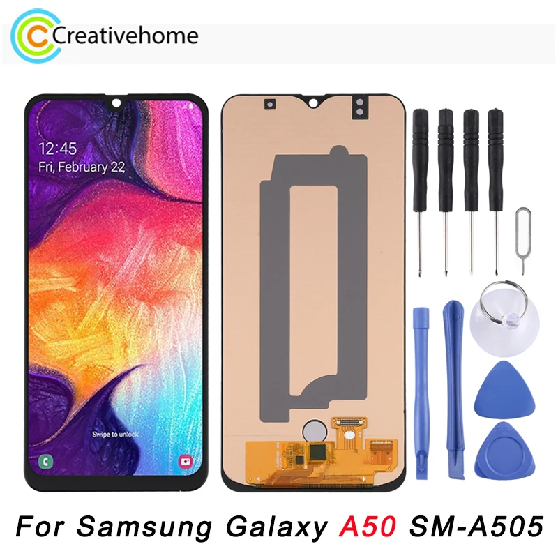 

6.36-inch OLED LCD Screen For Samsung Galaxy A50 SM-A505 LCD Display and Digitizer Full Assembly with / without Frame