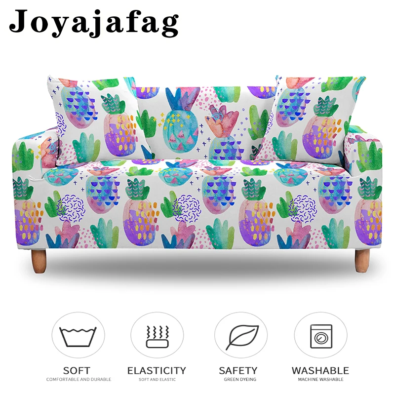 Fruit Printed Sofa Cover Modern Sectional Corner Couch Covers 1/2/3/4 Seater For Living Room Washable Elastic L Shape Slipcover