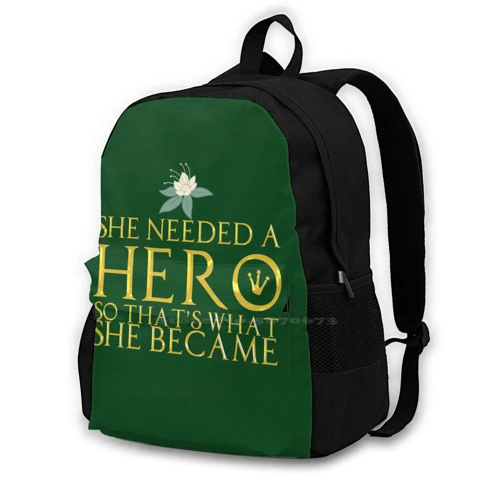 

She Needed A Hero ( Swamp Princess Version ) Bag Backpack For Men Women Girls Teenage Princess Frog She Needed A Hero Feminism