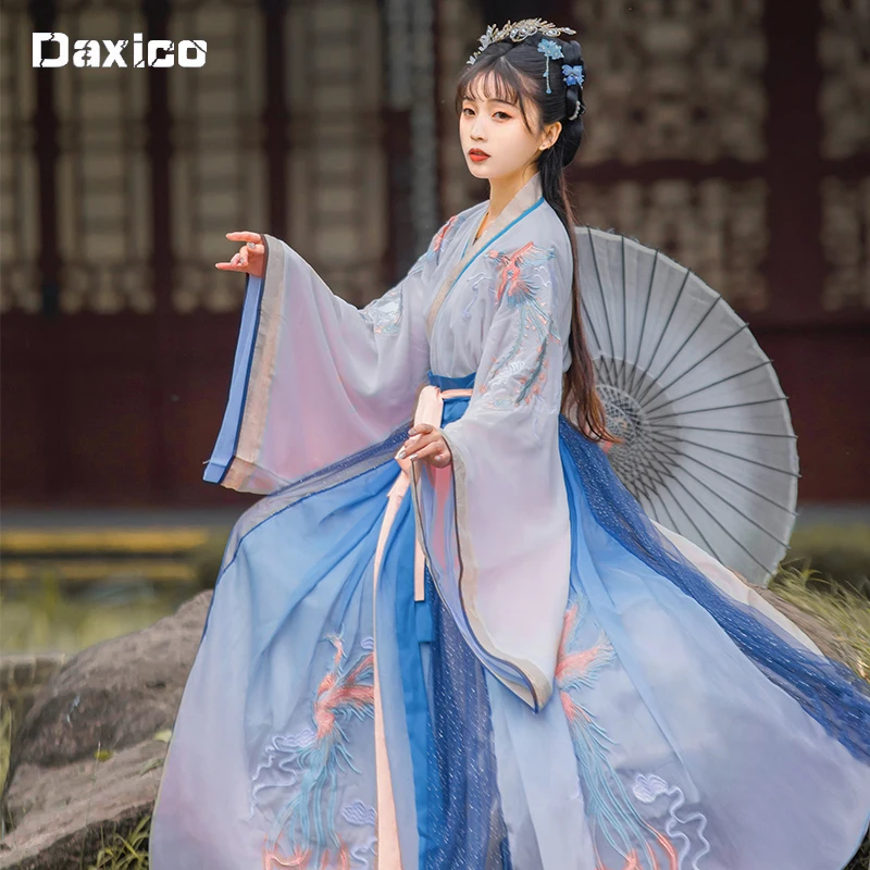 

Платье Hanfu в китайском стиле, женское/женское элегантное традиционное платье принцессы, костюмы народных танцев, Сказочная одежда, карнавальные наряды