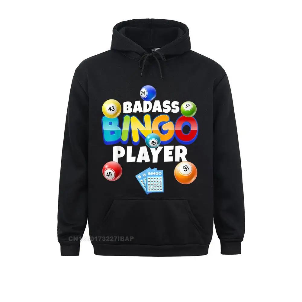 Badass Bingo Player Funny Bingo Game Balls Lover Gift Humor Comics Man Sweatshirts New Long Sleeve Hoodies Europe Sportswears