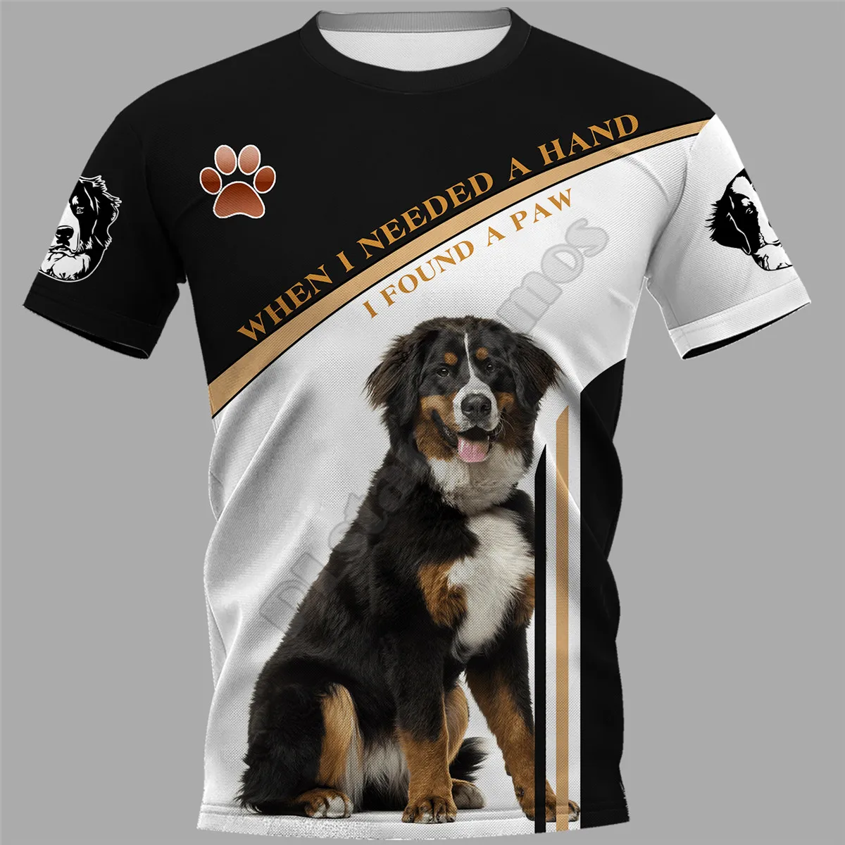 Bernese Mountain Dog 3D Printed t shirts women for men Summer Casual Tees Short Sleeve T-shirts Funny Short Sleeve Drop Shipping