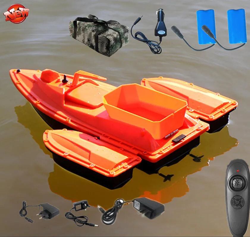 Single Hand Automatic Nesting RC Fishing Boat Ship 2.4G 500M 3 Hours Life Time Fixed Speed Cruise Wireless Control RC Bait Boat