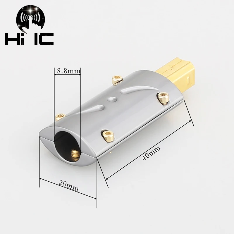 Gilded USB Data Cable DIY Type A Type B  USB A USB B USB2.0 Type-C USB3.1 MINI USB Jack Tail Sockect Connector Port Sockect