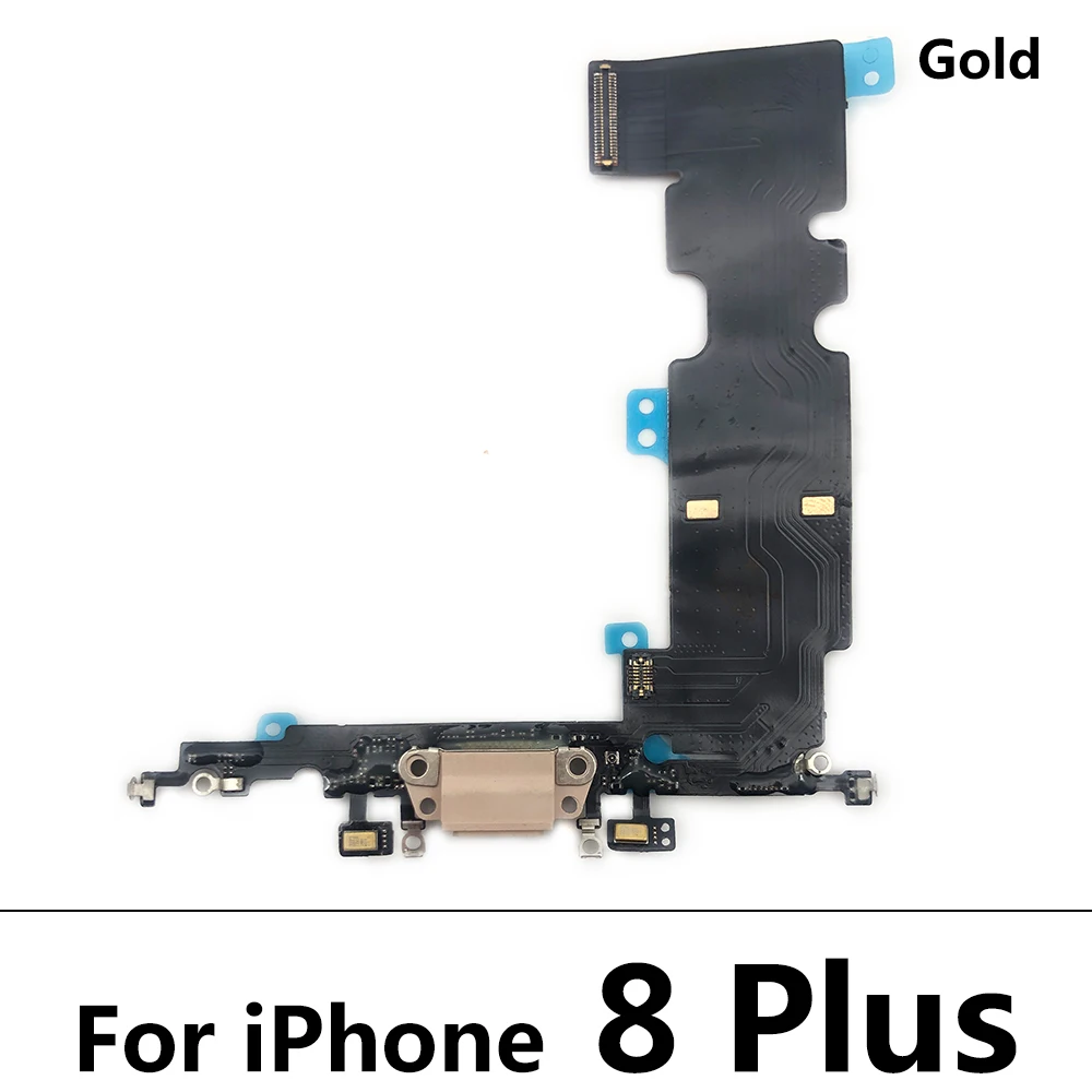 New Charging Flex Cable For IPhone X XR XS Max 8 Plus USB Charger Port Dock Connector With Mic Flex Cable Repair