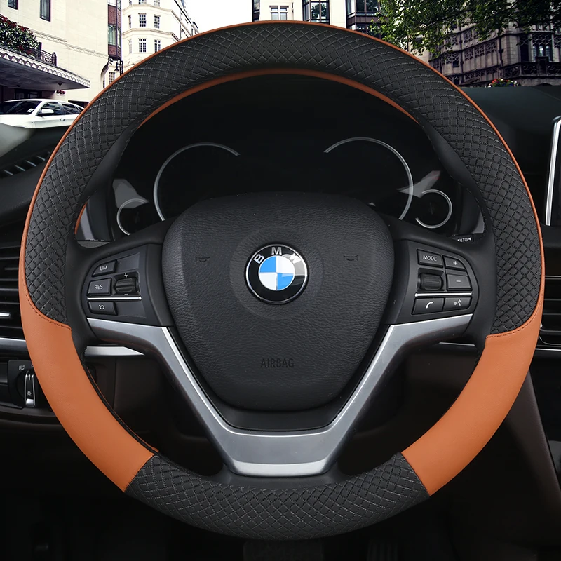 Micro fiber Leather Car Steering Wheel Cover for BMW X1 X2 X3 X4 E84 F84 F39 E83 F25 G01 F97 F26 G02 F98 Auto Accessories