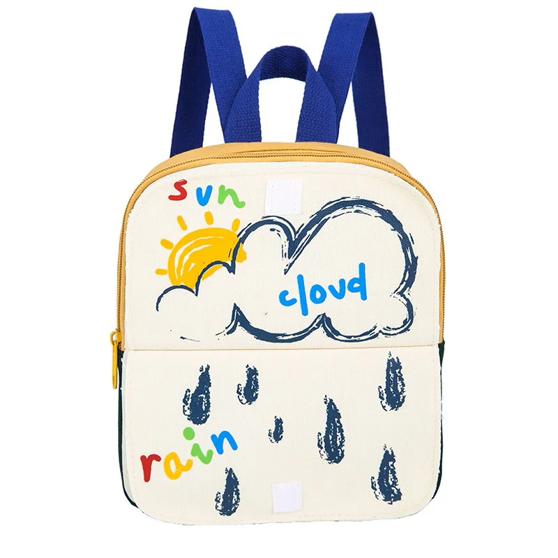 Children\'s Backpack Kawaii Cartoon Kids Backpack Stitching Flip School Bag Printing Mini Kids Bags Lightweight Design Funny Bag