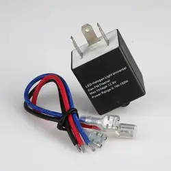 12V 24V 3-PIN ayarlanabilir LED flaşör rölesi dönüş sinyal ışığı flaşör otomotiv motosiklet evrensel aksesuarları