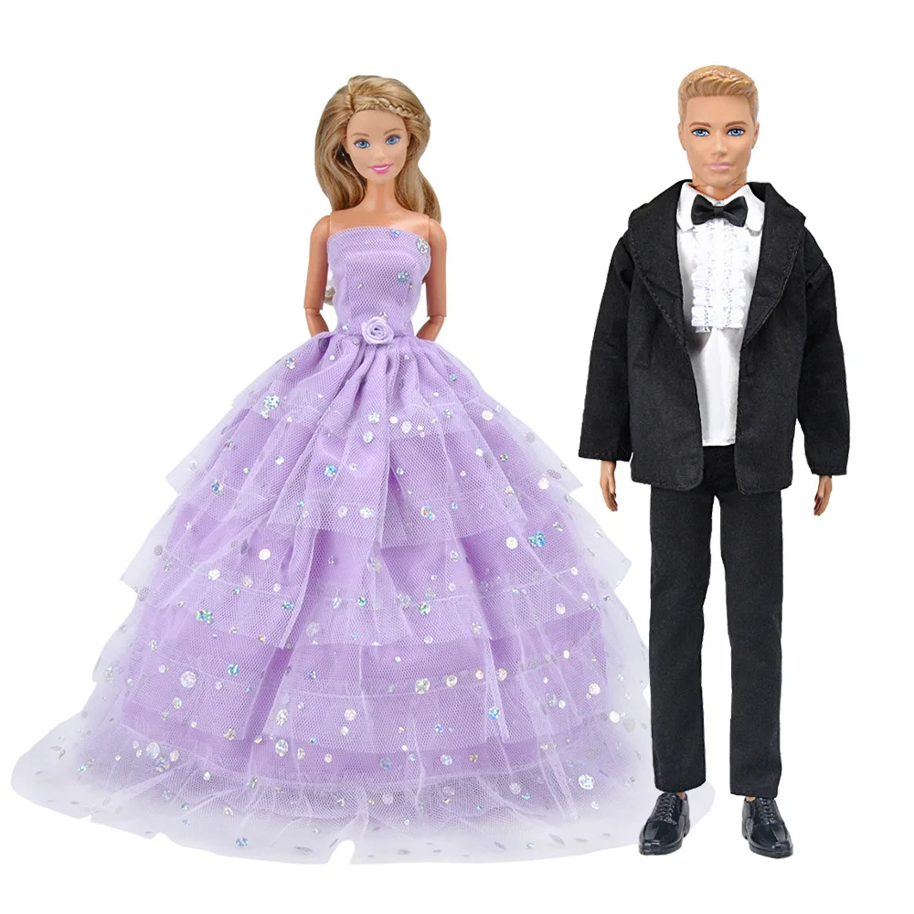 Boyfriend Ken Clothes Ken Suit Wedding Suit Doll Dress Wedding Dress Doll Party Dressing For 12'' 30cm Ken Doll Accessories