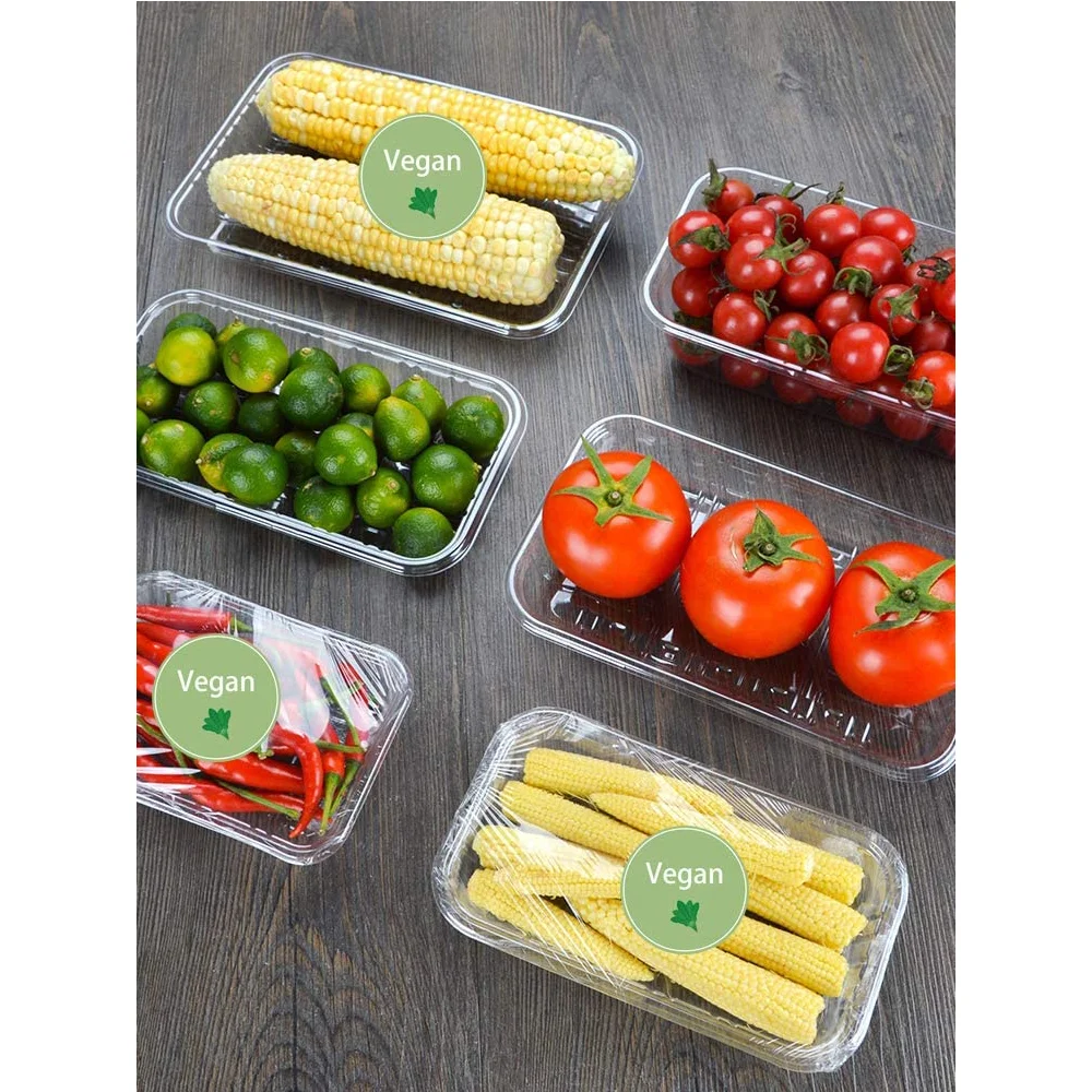 Grün Vegan Etiketten 1,5 Zoll Lebensmittel Rotation Aufkleber Für Paket Restaurants 500 Pcs Pro Rolle