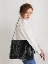 FIRMRANCH New Frosted Material Handbag Chain Woven Foldable Fashion Shoulder Women Multi-Funcation Bag Steady Quality Chic Pouch